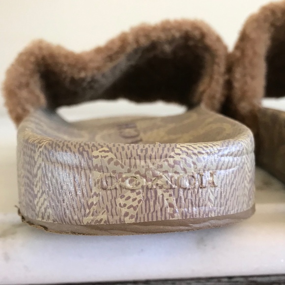 COACH MENS TAN SHERLING SLIDE SANDAL - Picture 11 of 14